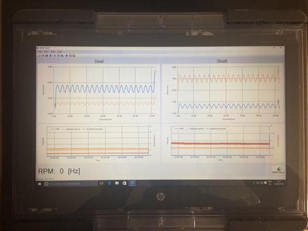 Display for the Wärtsilä portable condition measurement system.