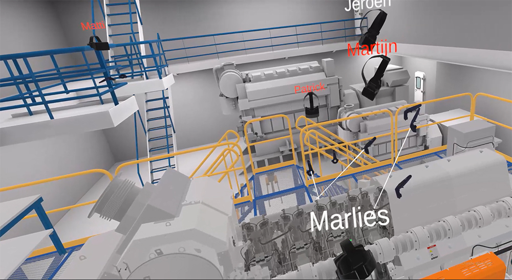 Wärtsilä Land and Sea Academy Virtual training room