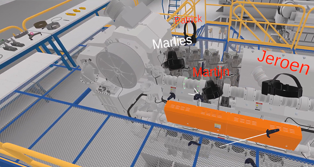 Wärtsilä Land and Sea Academy Virtual training room