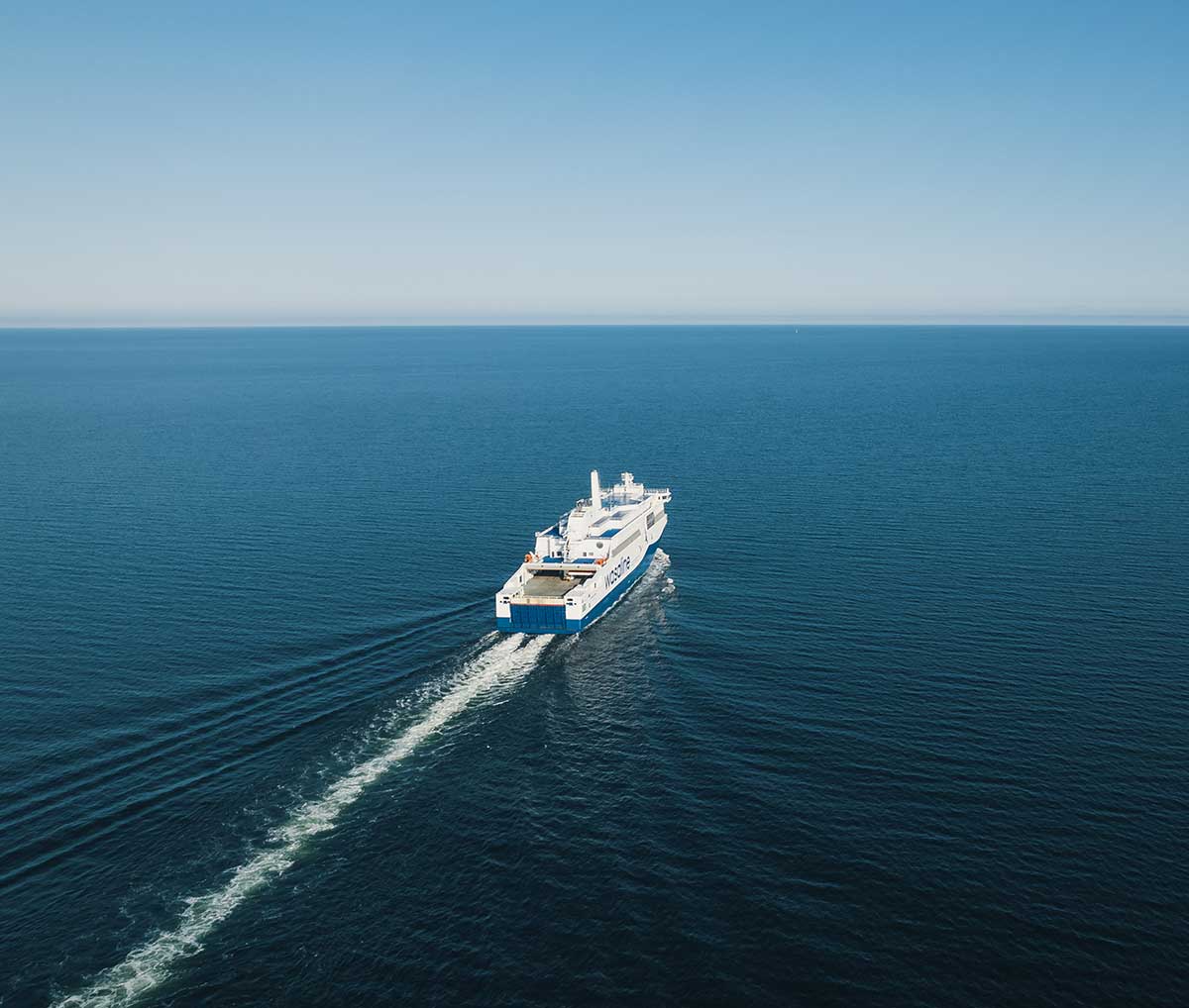 Vessel Aurora Botnia in the distance