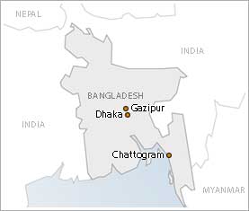 Bangladesh map