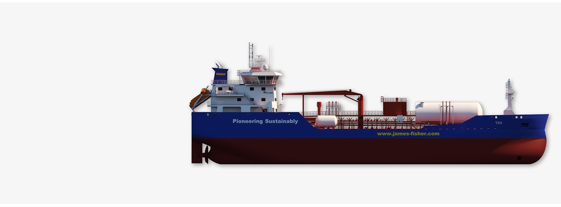 3D illustration of new James Fisher and Sons plc tankers