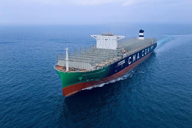 The CMA CGM JACQUES SAADE, The Largest LNG-powered Container Ship Ever ...