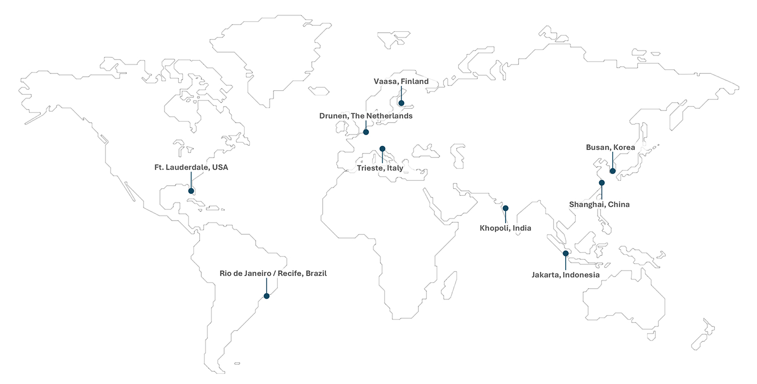 Wärtsilä training centre map